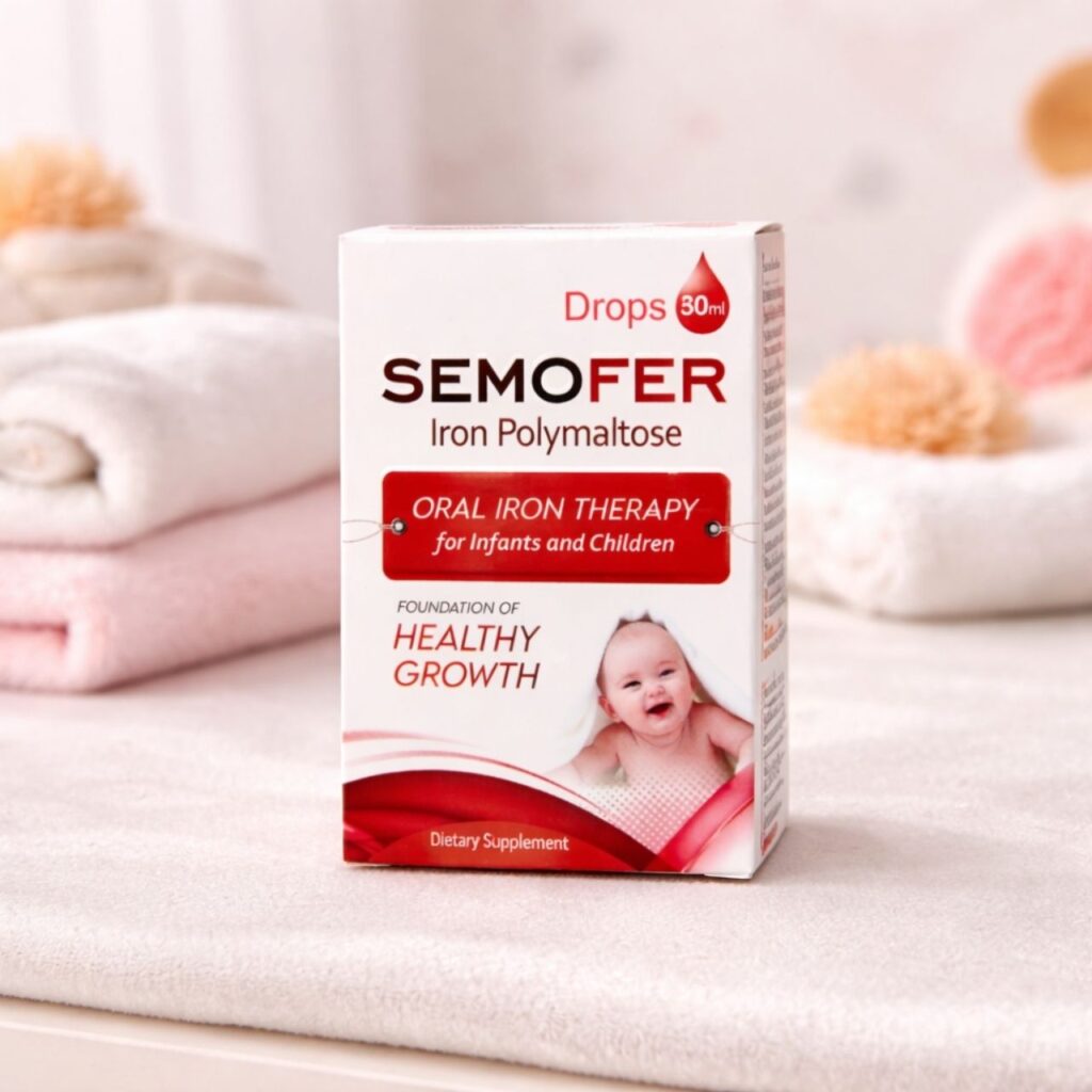 Semofer iron drops for infants in Pakistan