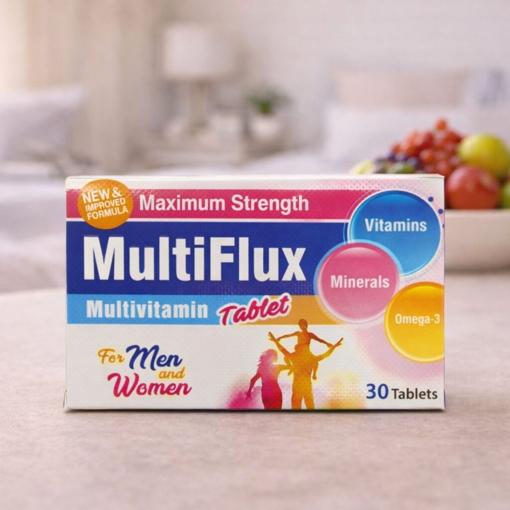 Multiflux tablets daily multivitamin and mineral supplement for overall health support in Pakistan