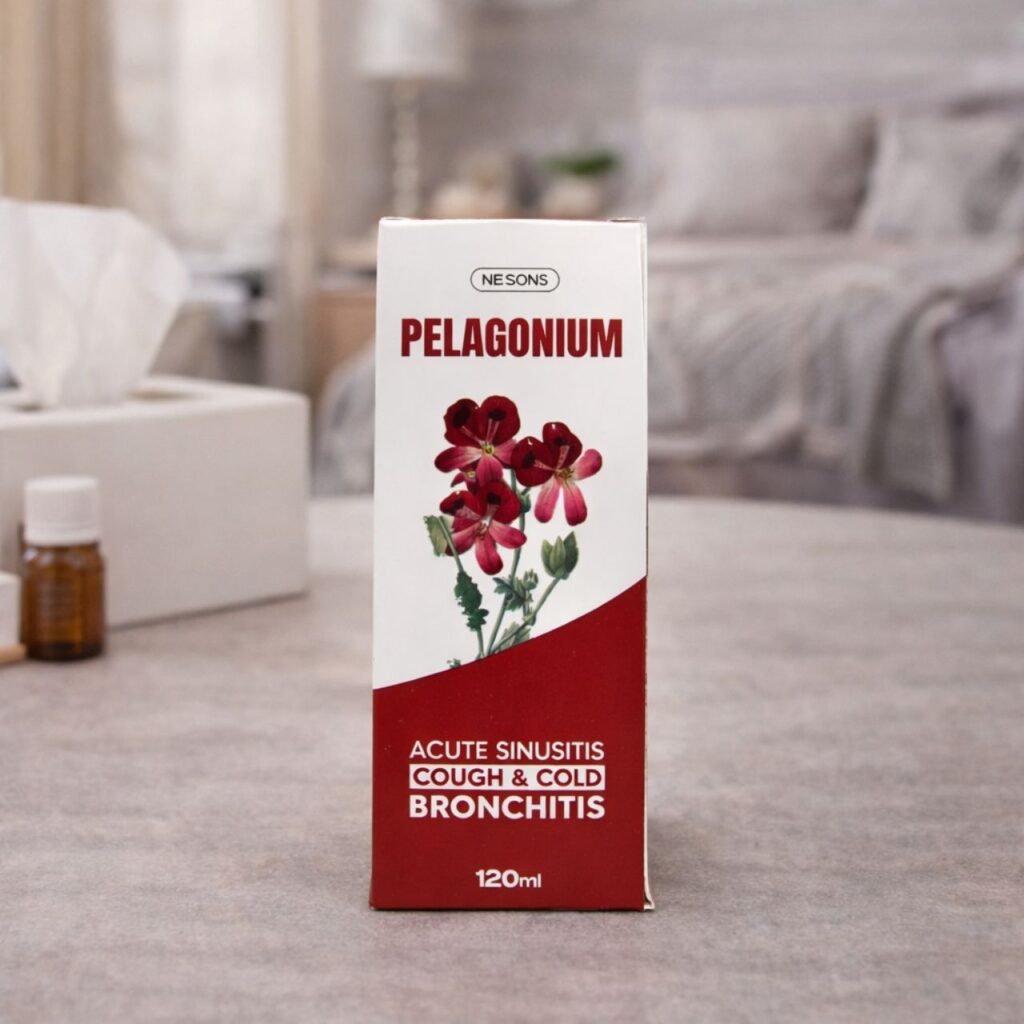 Pelagonium herbal syrup for respiratory health and cough support in Pakistan