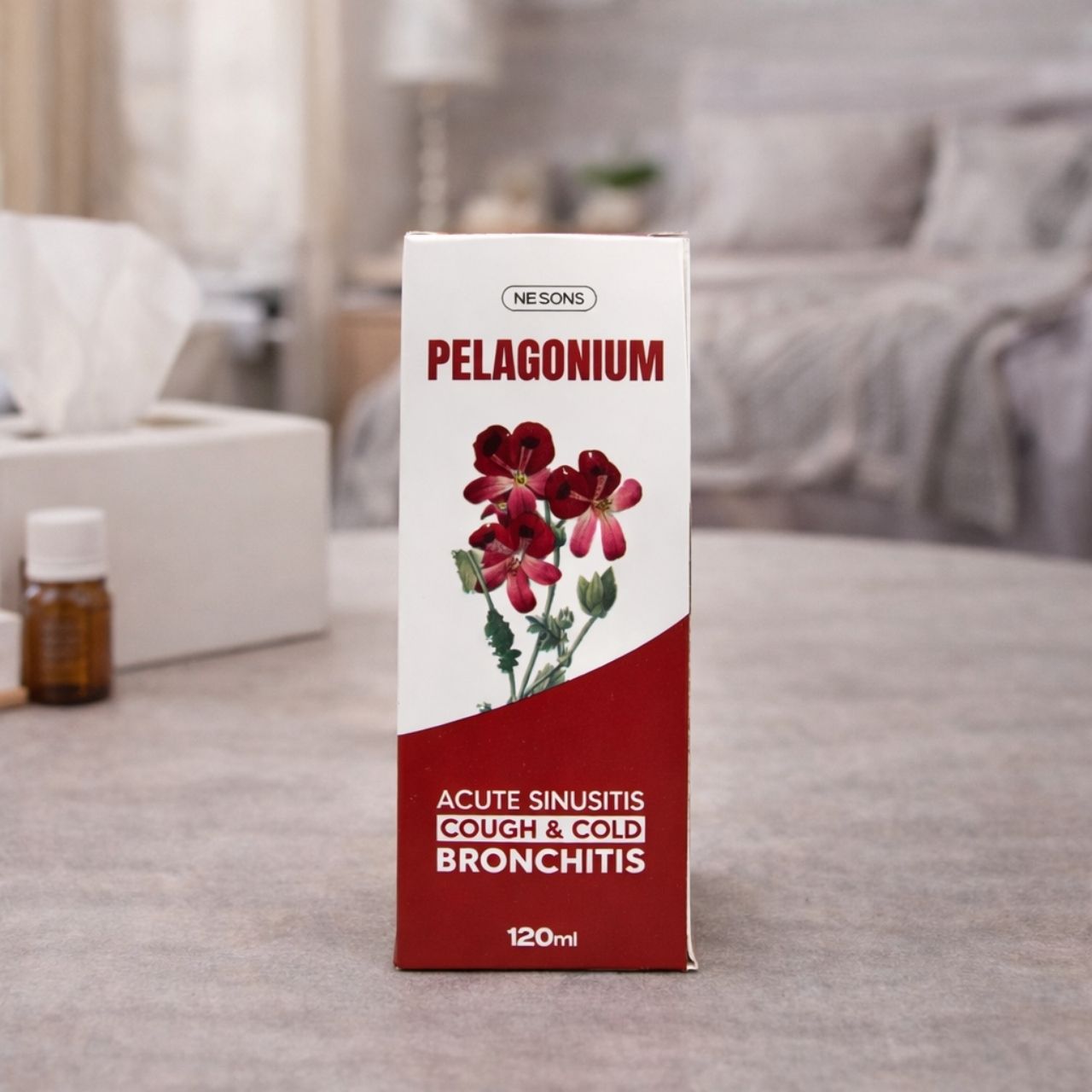 Pelagonium herbal syrup for respiratory health and cough support in Pakistan