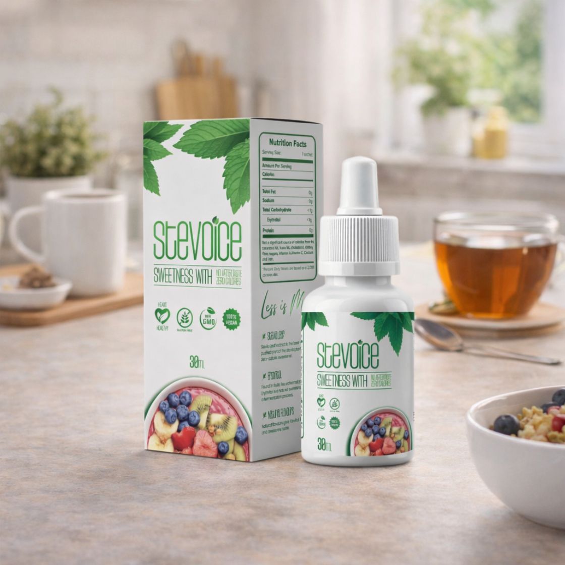 Stevoice natural stevia drops zero calorie sugar alternative in Pakistan