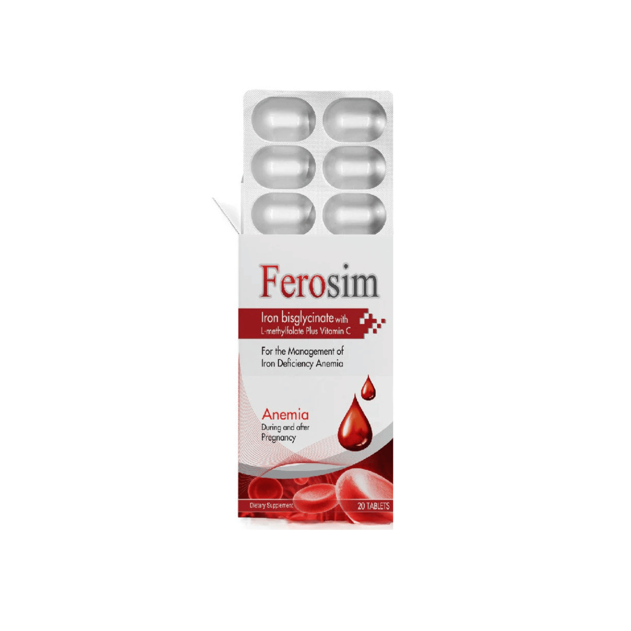 Ferosim tablets iron supplement for energy and hemoglobin support in Pakistan