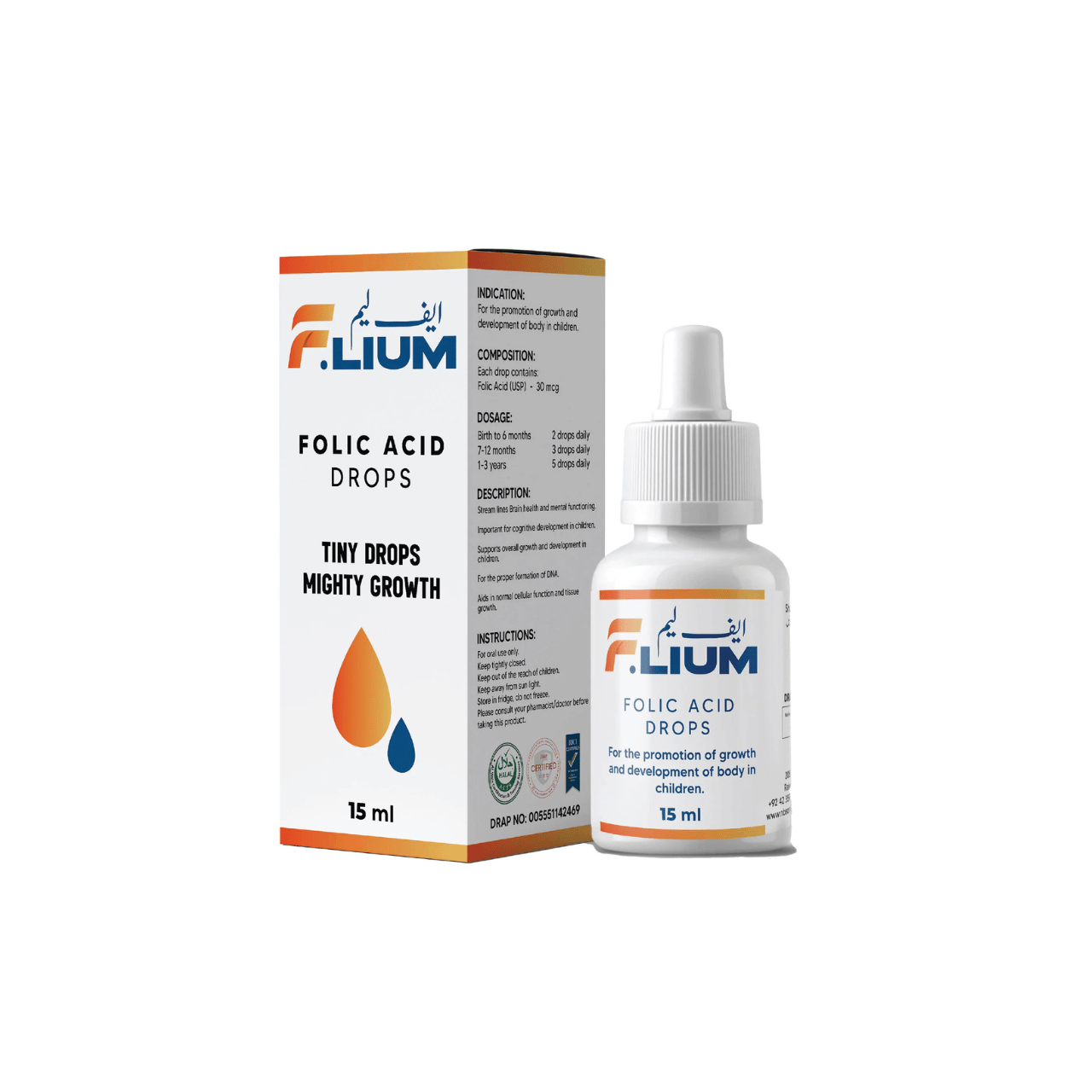 F-Lium multivitamin drops for kids in Pakistan