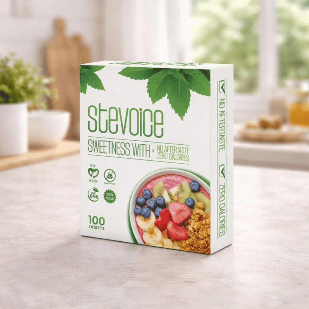 Stevoice tablets natural stevia sweetener for sugar control in Pakistan